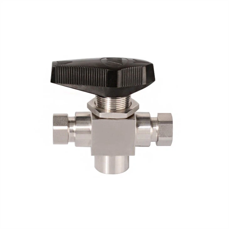 3 way Trunnion Ball Valve