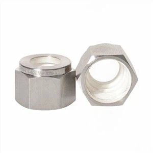 Dubbla rörmutter i rostfritt stål